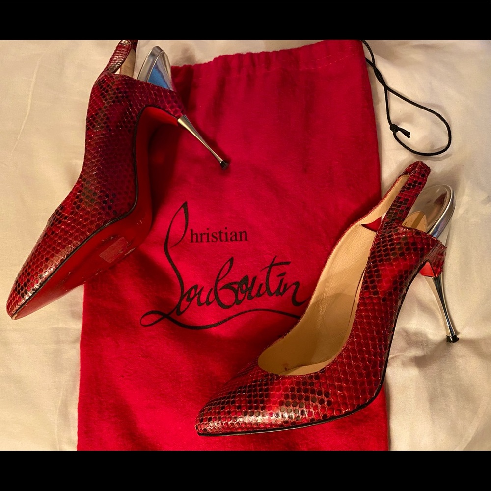 Christian louboutin snake skin “Twist to chat” - Picture 5 of 12